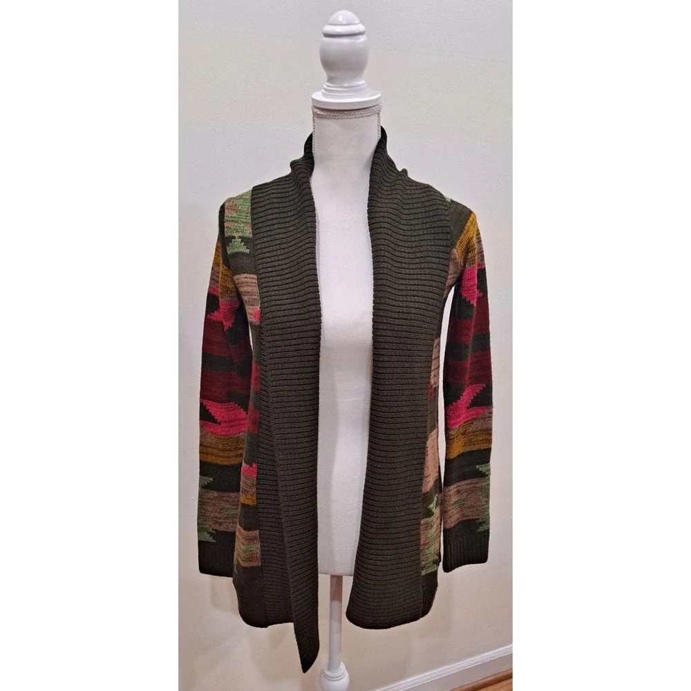 O'Neill Surf Sweater Hippie Cardigan Aztec Design Open‎ Front/wrap Kimono/XS